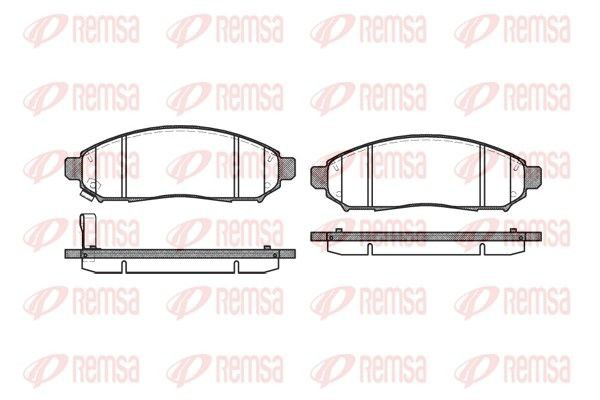 Гальмівні колодки Remsa 116201 ціна, від 27.90 USD