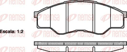 126600 Remsa Передні гальмівні колодки