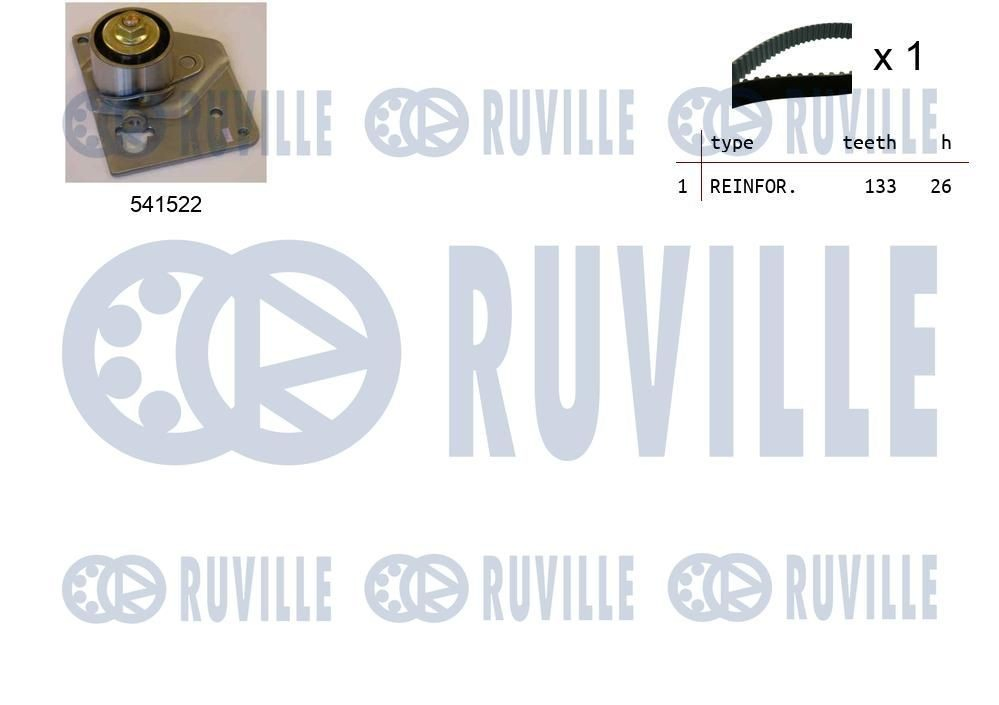 Купити 550128 Ruville ГРМ ремень