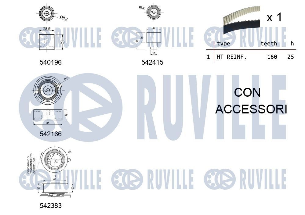 Болт головки блока циліндрів, ГБЦ Ruville 550335 ціна, від 1.27 USD