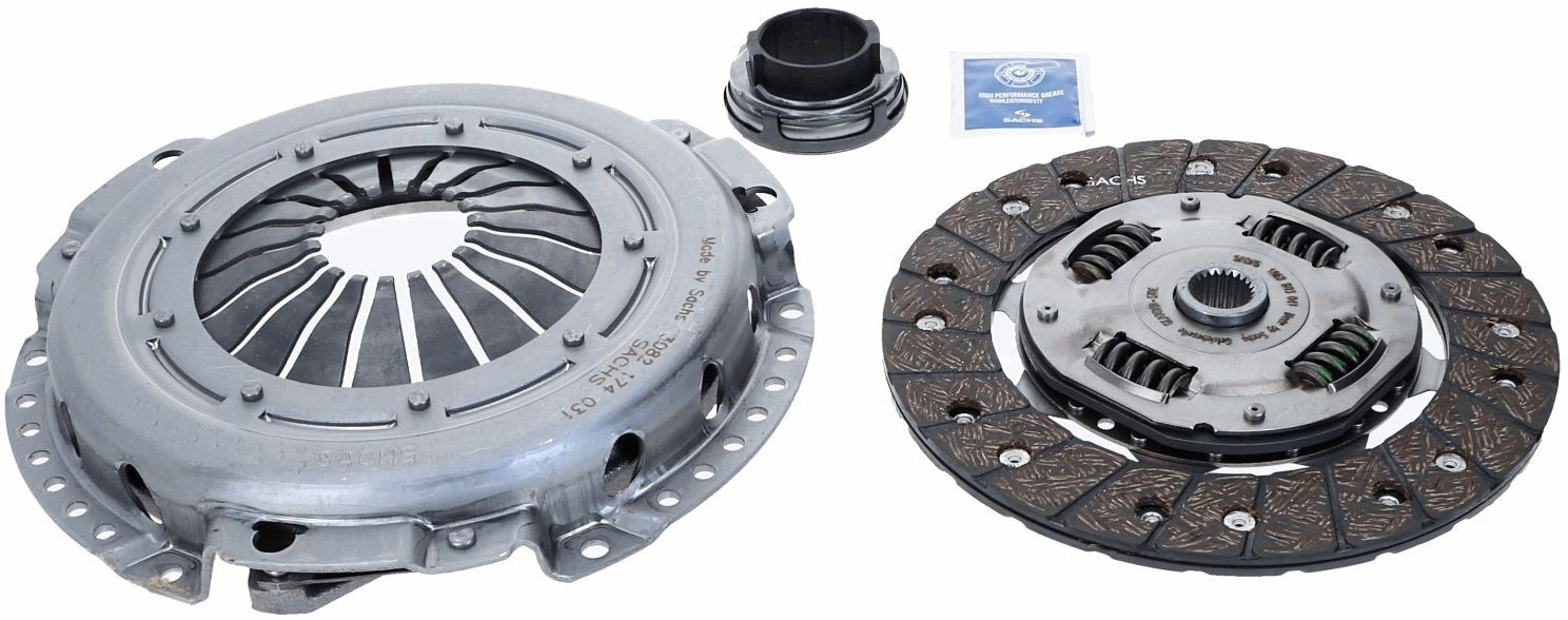 Купити 3000176001 Sachs Комплект зчеплення (диск, корзина, підшипник)