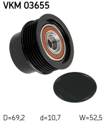 Шків генератора VKM03655 SKF