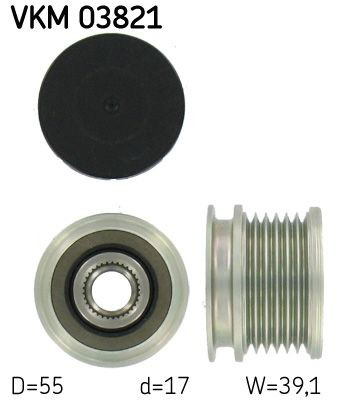 VKM03821 SKF Обгонна муфта генератора