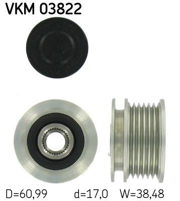 VKM03822 SKF Обгонна муфта генератора