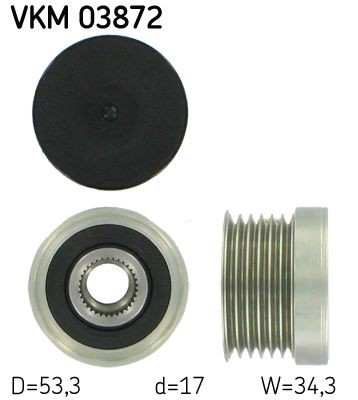 VKM03872 SKF Обгонна муфта генератора