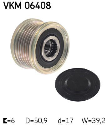 VKM06408 SKF Обгонна муфта генератора