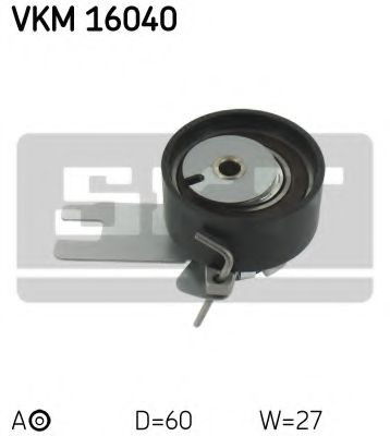 Ролик натяжителя ременя газорозподілу SKF VKM16040 ціна, від 9.52 USD