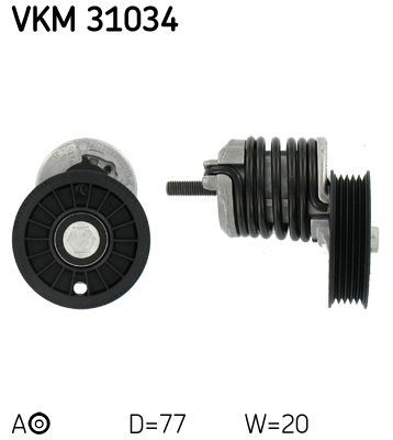 VKM31034 SKF Ролик натяжителя ременя агрегатів