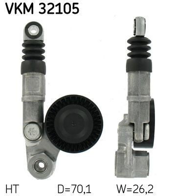 VKM32105 SKF Натяжна планка поліклинового ременя