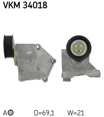 VKM34018 SKF Натяжна планка поліклинового ременя
