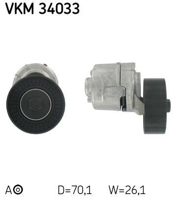VKM34033 SKF Натяжна планка поліклинового ременя