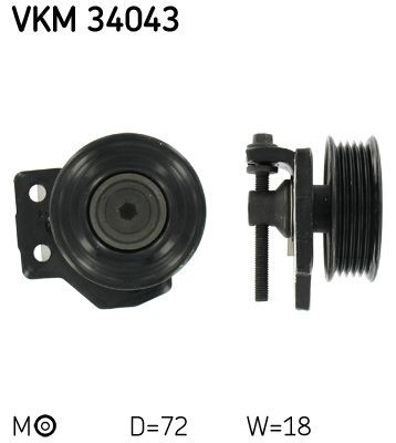 VKM34043 SKF Ролик натяжителя ременя агрегатів