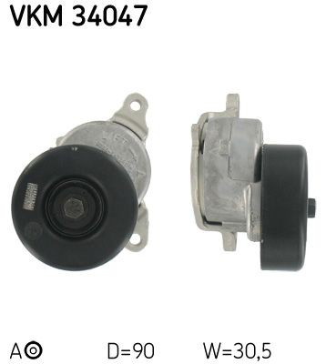VKM34047 SKF Натяжна планка поліклинового ременя