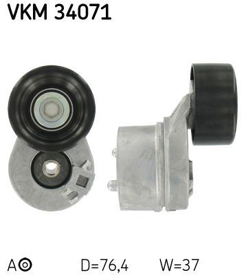 Натягувач приводного ременя SKF VKM34071 ціна, від 78.77 USD