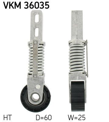 VKM36035 SKF Натяжна планка поліклинового ременя