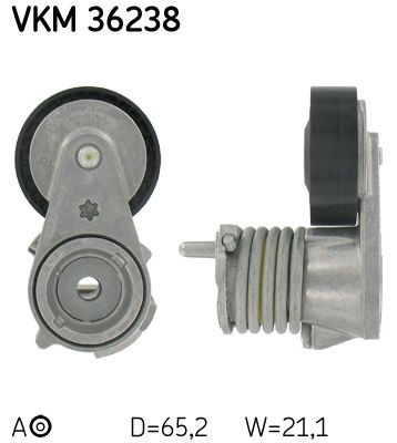 Натягувач приводного ременя SKF VKM36238 ціна, від 39.46 USD
