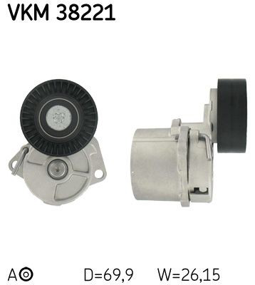 VKM38221 SKF Натяжна планка поліклинового ременя