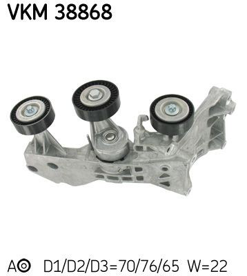 VKM38868 SKF Ролик натяжителя ременя агрегатів