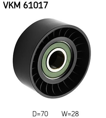 Ролик приводного ременя, паразитний SKF VKM61017 ціна, від 14.20 USD