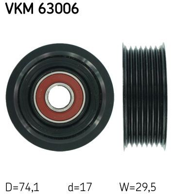 VKM63006 SKF Ролик приводного ременя, паразитний