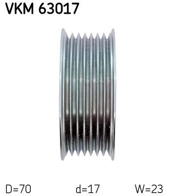 Купити VKM63017 SKF Ролик приводного ременя, паразитний