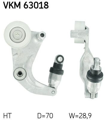 VKM63018 SKF Натяжна планка поліклинового ременя
