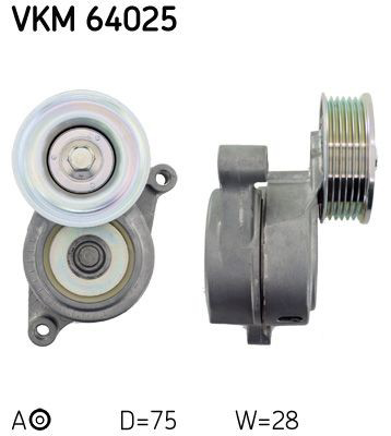 VKM64025 SKF Натяжна планка поліклинового ременя