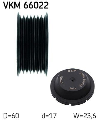 Купити VKM66022 SKF Ролик приводного ременя, паразитний