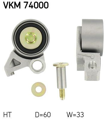 Ролик натяжителя ременя газорозподілу SKF VKM74000 ціна, від 26.19 USD