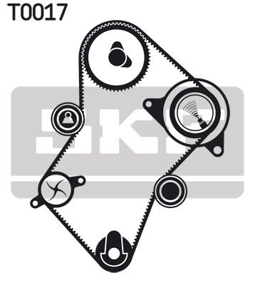 VKMA03244 SKF Ремінь ГРМ, комплект