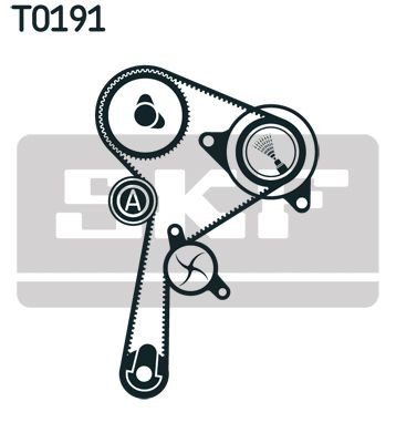 Комплект ГРМ SKF VKMA06136 ціна, від 56.57 USD