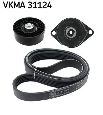 Ремінь приводний, агрегатів, комплект SKF VKMA31124 ціна, від 84.07 USD