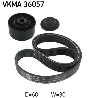 Ремінь приводний, агрегатів, комплект SKF VKMA36057
