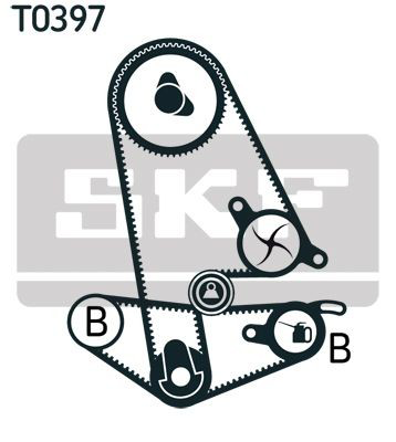 VKMA93011 SKF Ремінь ГРМ, комплект