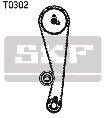 VKMA97503 SKF Ремінь ГРМ, комплект