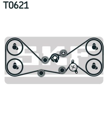 Комплект ГРМ SKF VKMA98112 ціна, від 186.62 USD