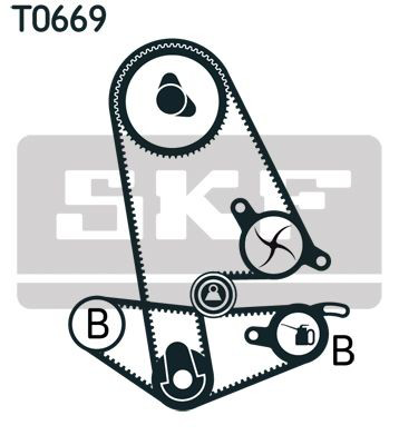 VKMC93600 SKF Ремінь ГРМ, комплект