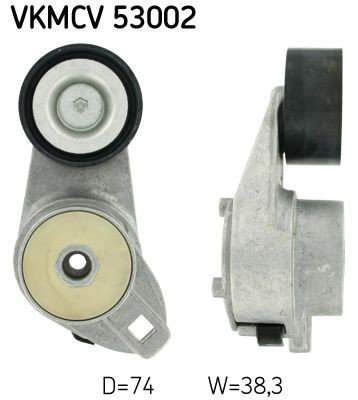 VKMCV53002 SKF Натяжна планка поліклинового ременя