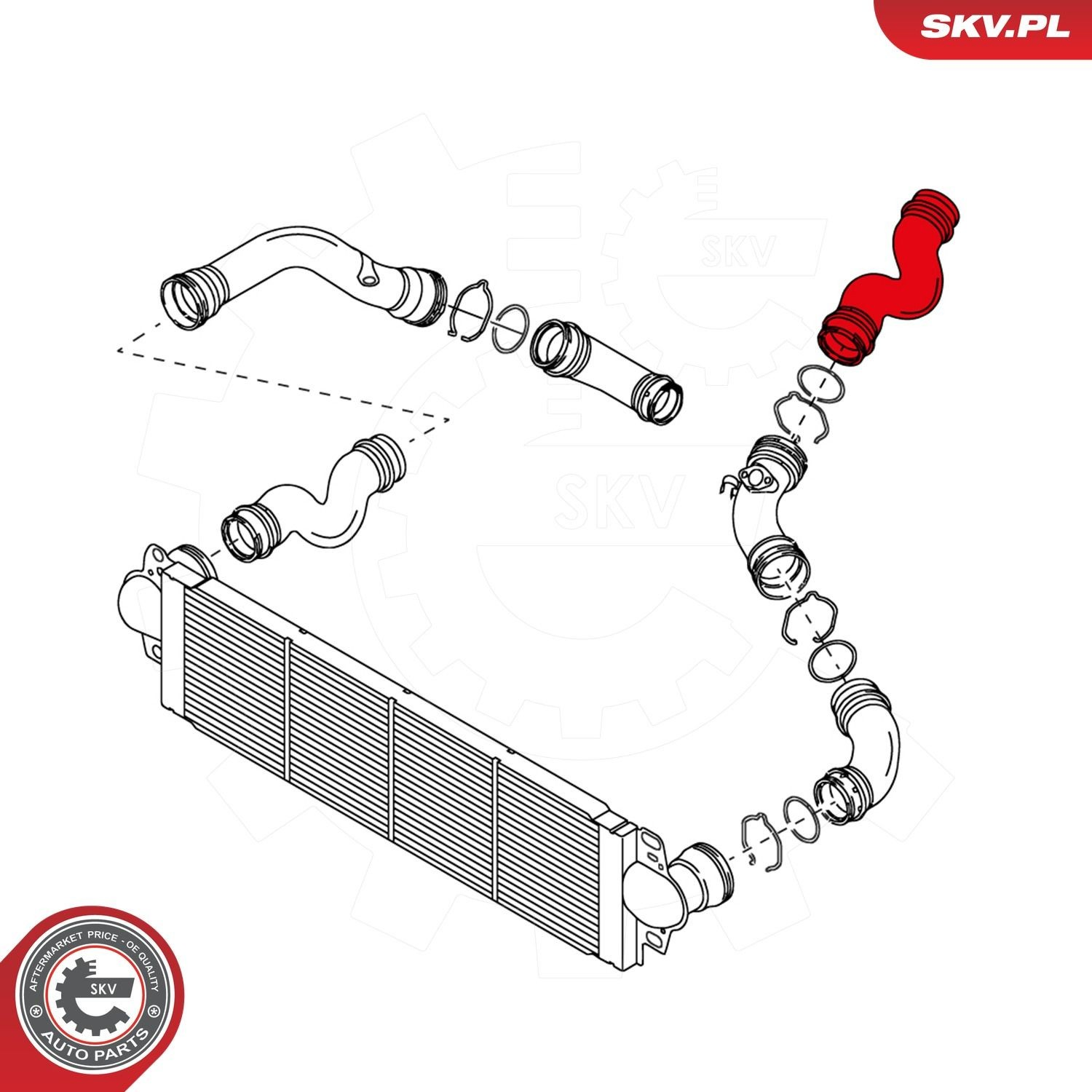 Купити 24SKV098 SKV Патрубок повітряний, дросельної заслінки