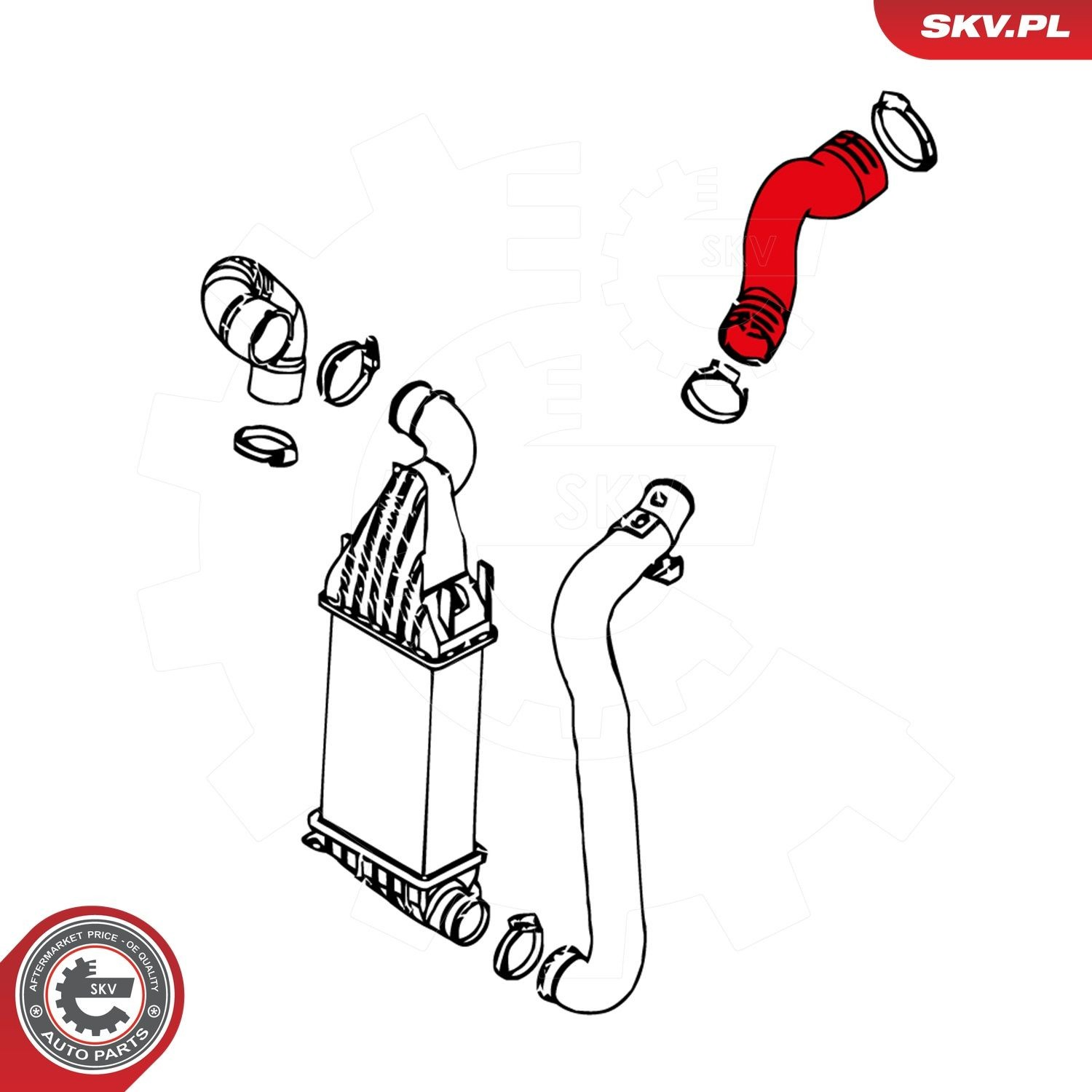 Шланг/патрубок интеркуллера 24SKV222 SKV