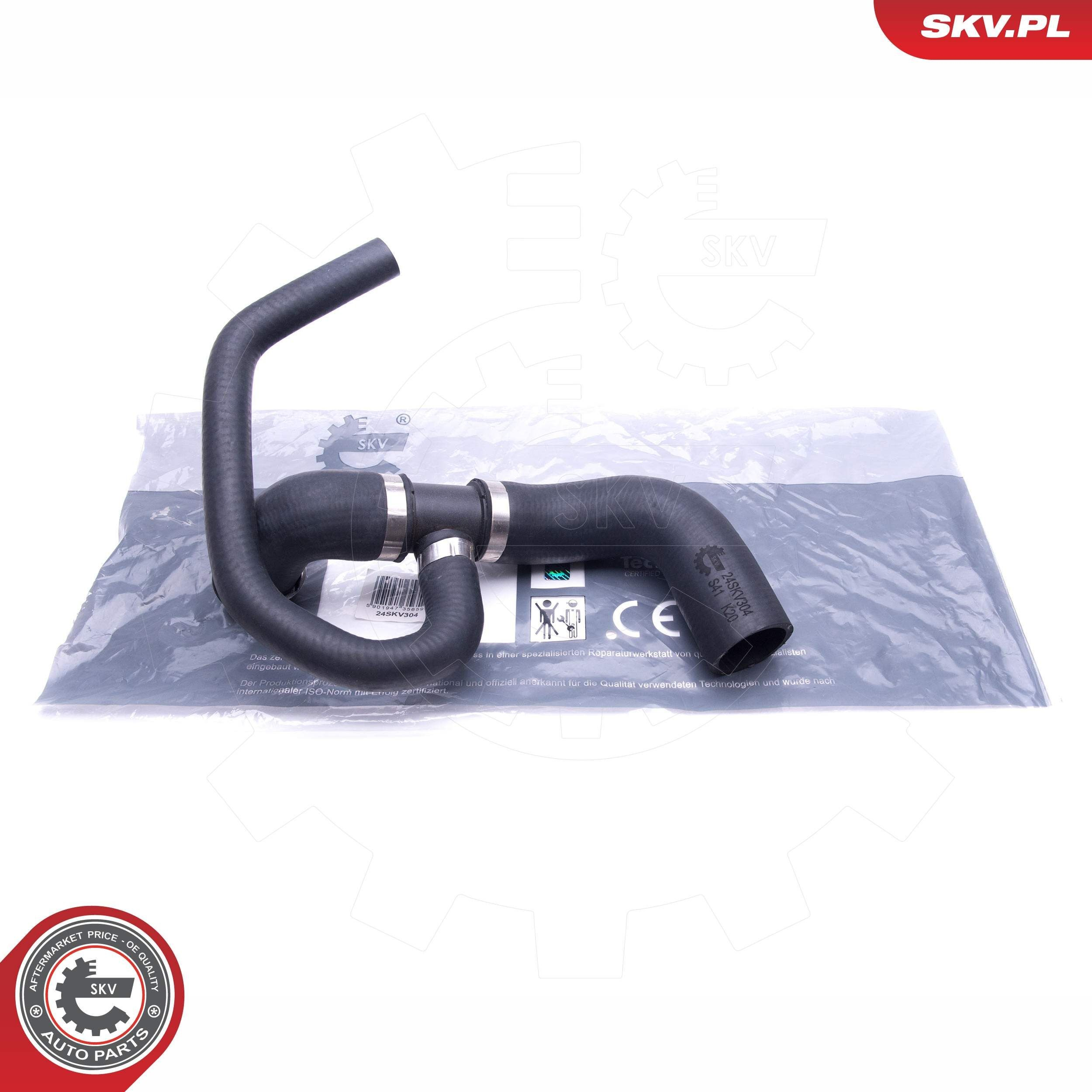 Шланг/патрубок радіатора охолодження, нижній SKV 24SKV304 ціна, від 20.25 USD