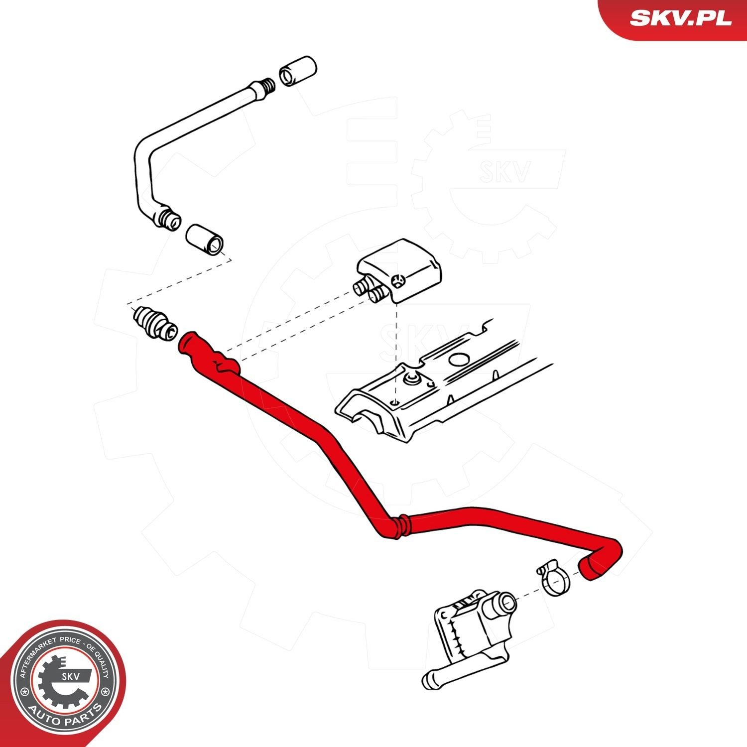 Трубка відводу картерних газів Seat Toledo I