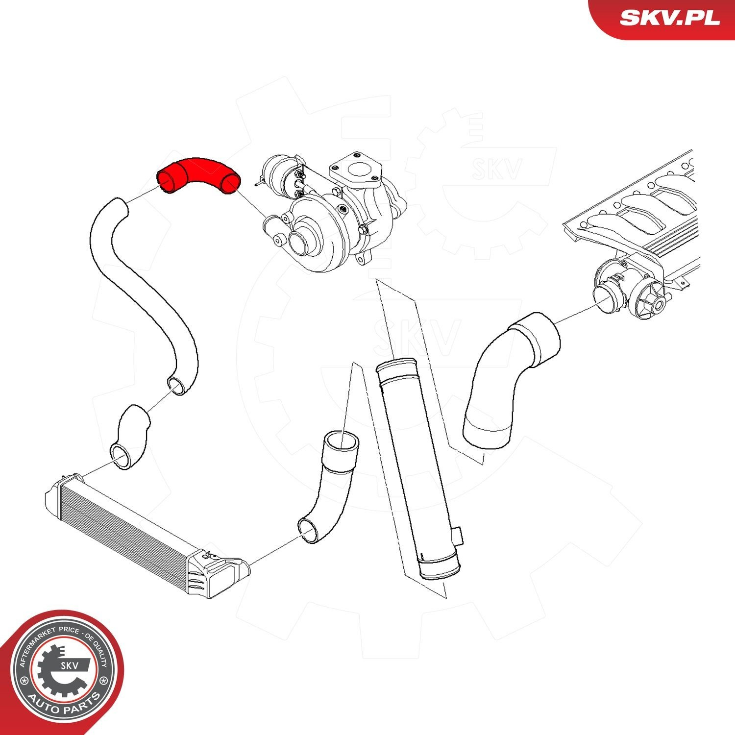 Шланг/патрубок интеркуллера 24SKV531 SKV