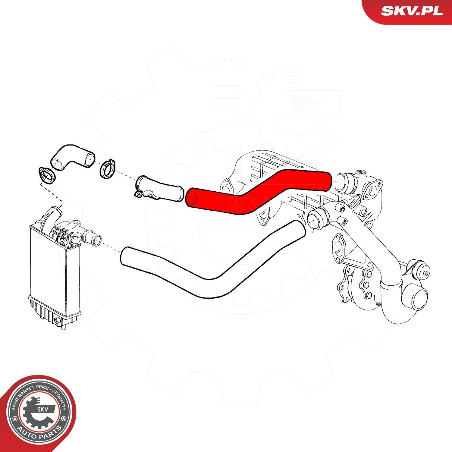 Шланг/патрубок интеркуллера 24SKV567 SKV