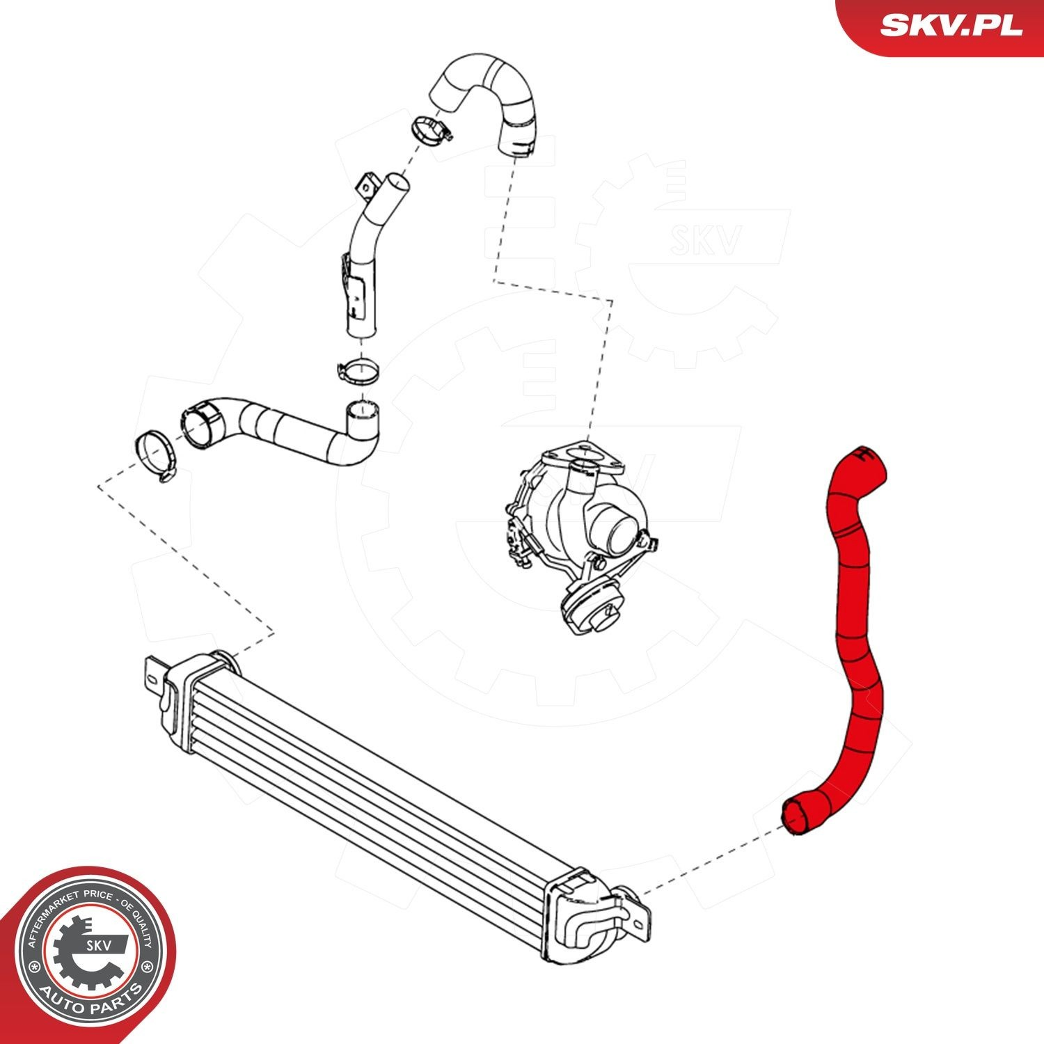 Купити 24SKV674 SKV Шланг/патрубок интеркуллера