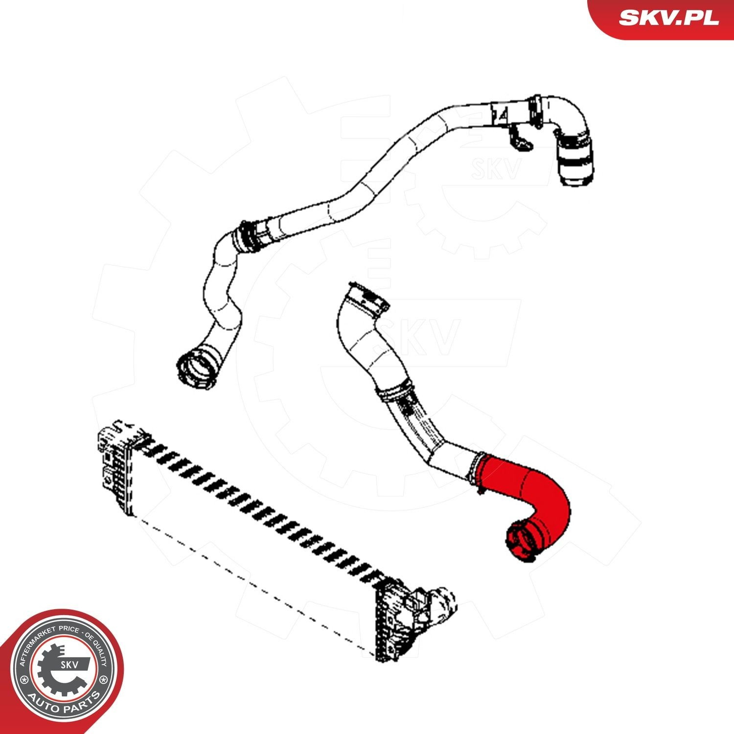 Шланг/патрубок интеркуллера 24SKV863 SKV