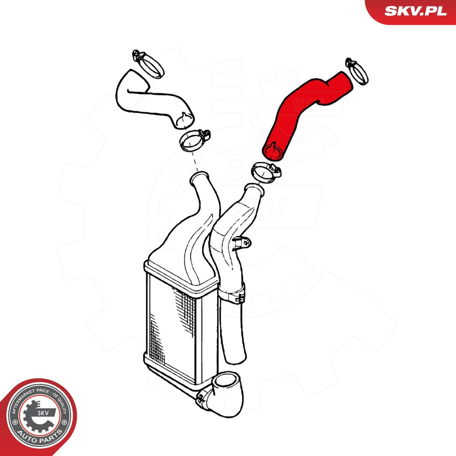 Шланг/патрубок интеркуллера 24SKV867 SKV
