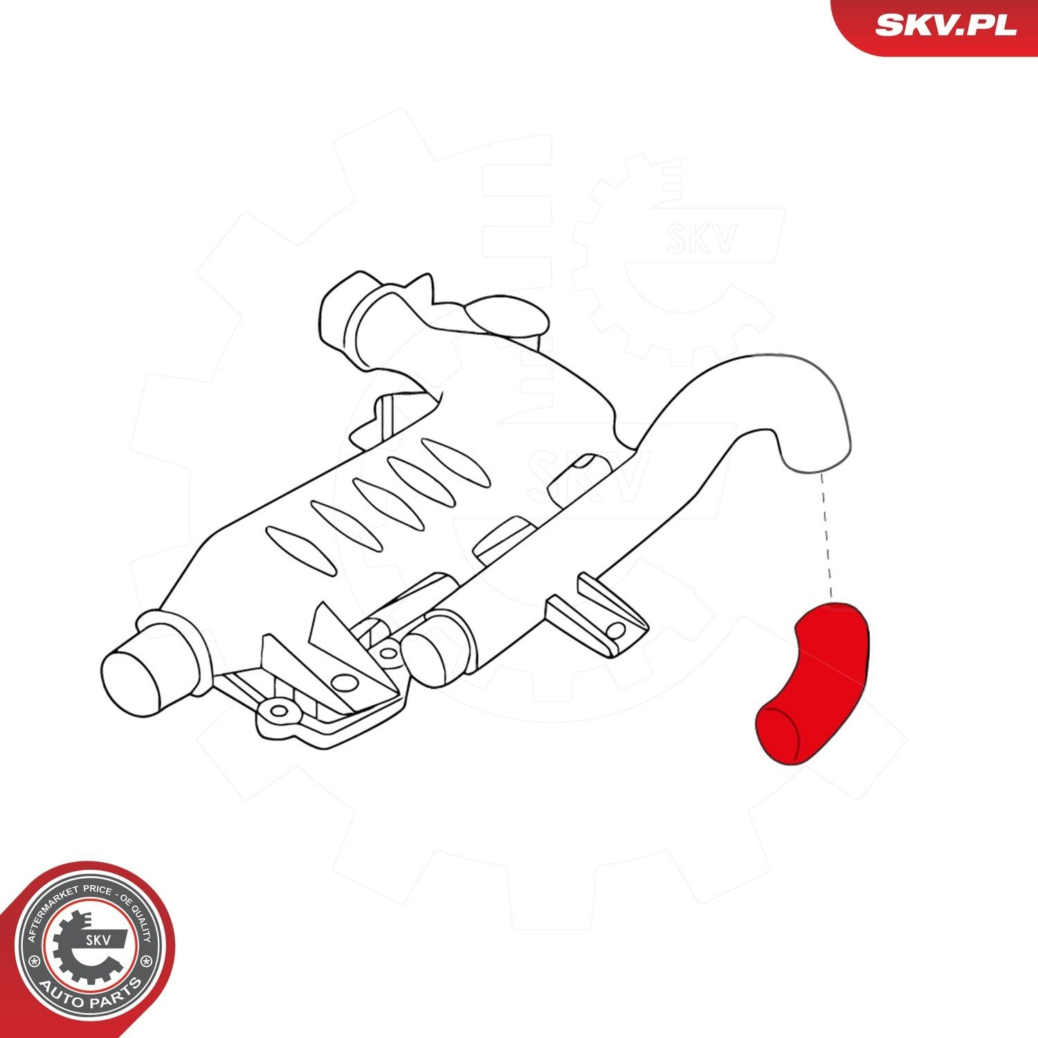 Патрубок системи рециркуляції ОГ EGR 24SKV875 SKV