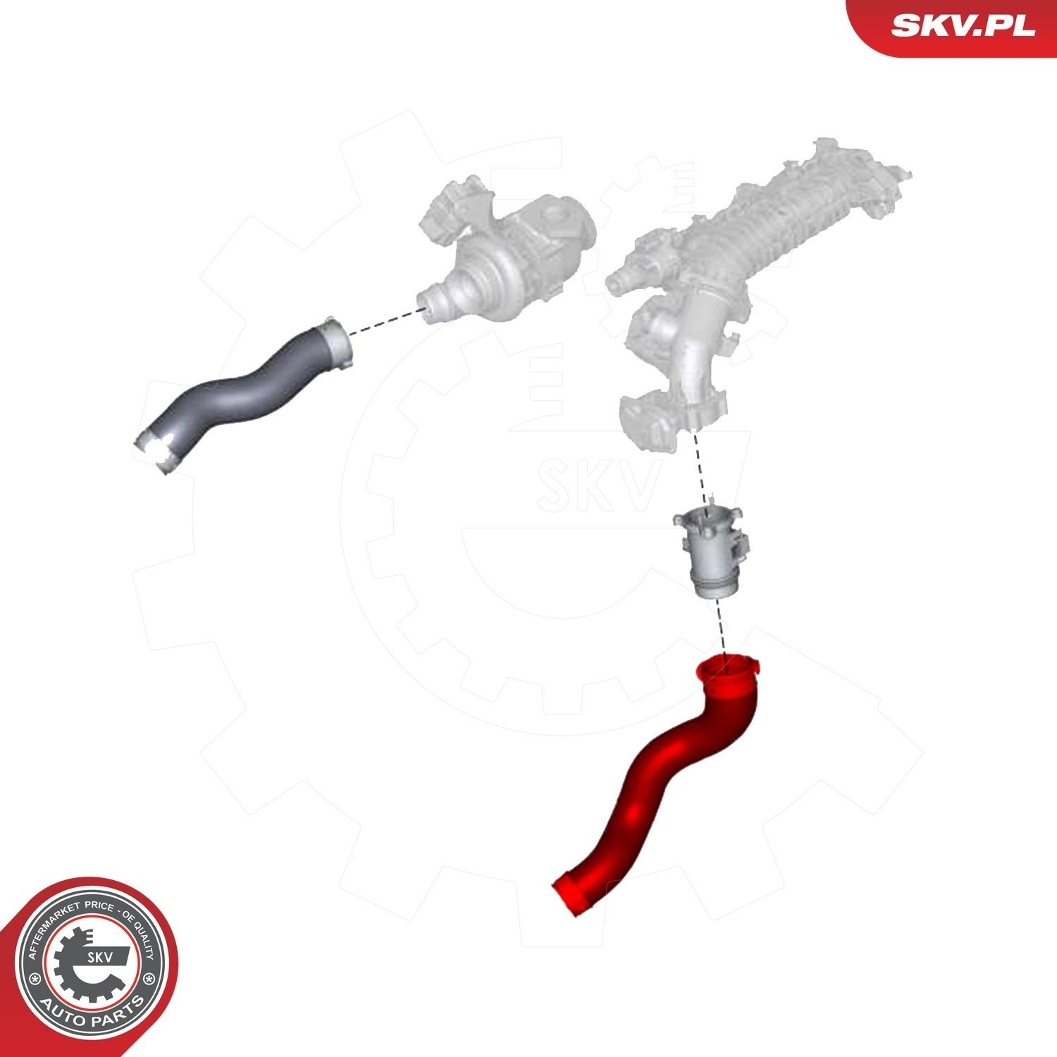 Патрубок повітряний, дросельної заслінки 24SKV890 SKV