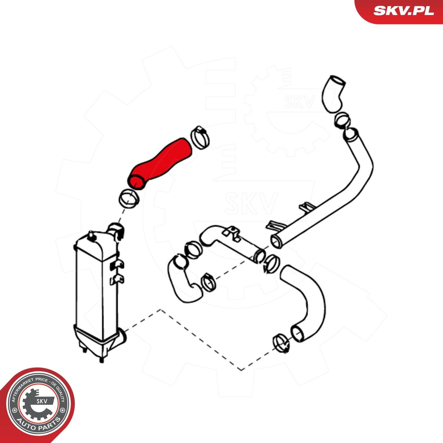 Шланг/патрубок интеркуллера 24SKV895 SKV